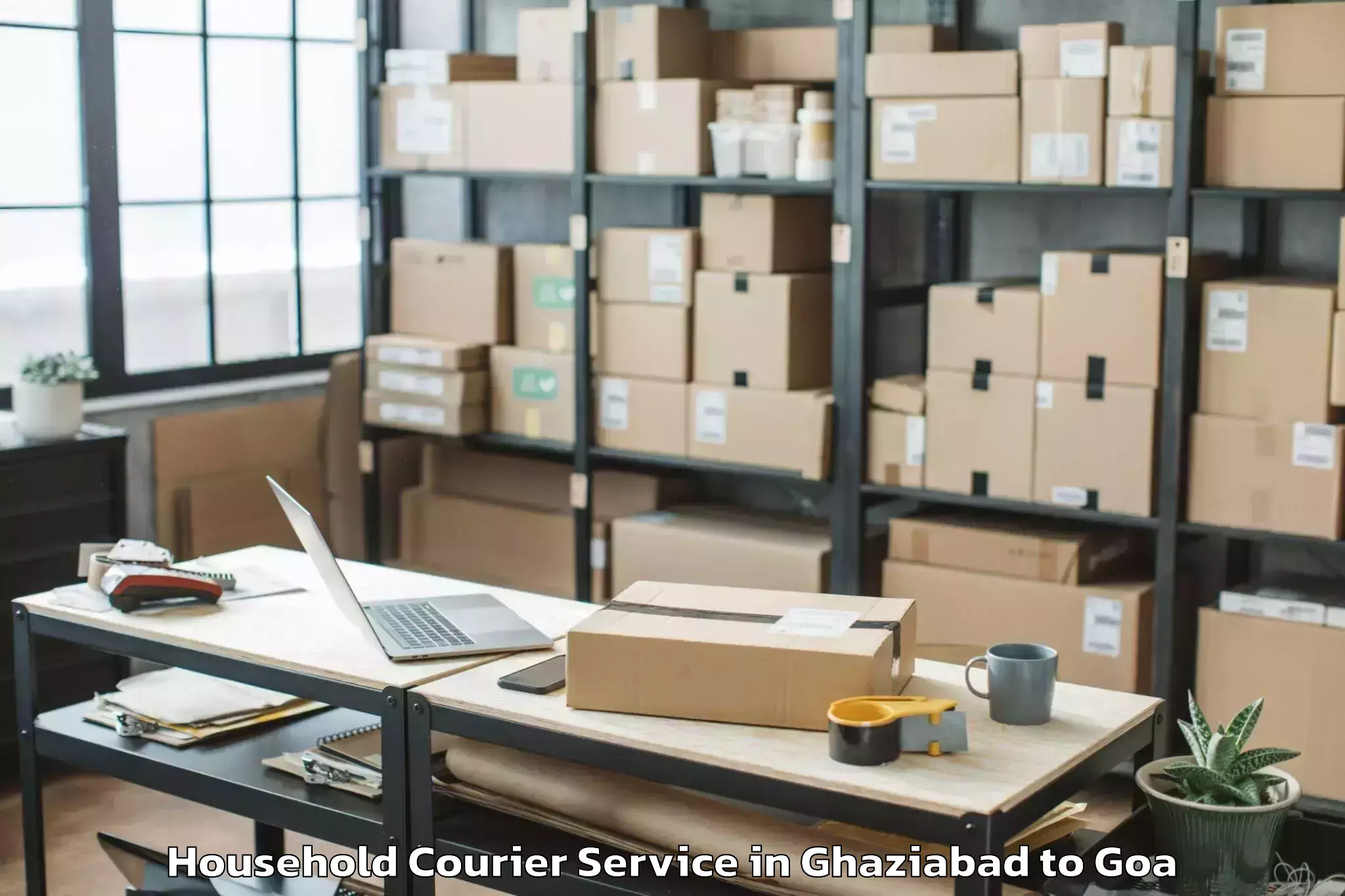 Professional Ghaziabad to Vagator Household Courier